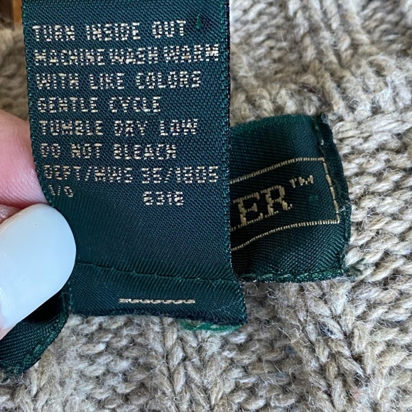 Hill & Archer Grandpa Sweater Men X-Large Blue V-Neck Pullover Vintage 15% Wool - Picture 8 of 11